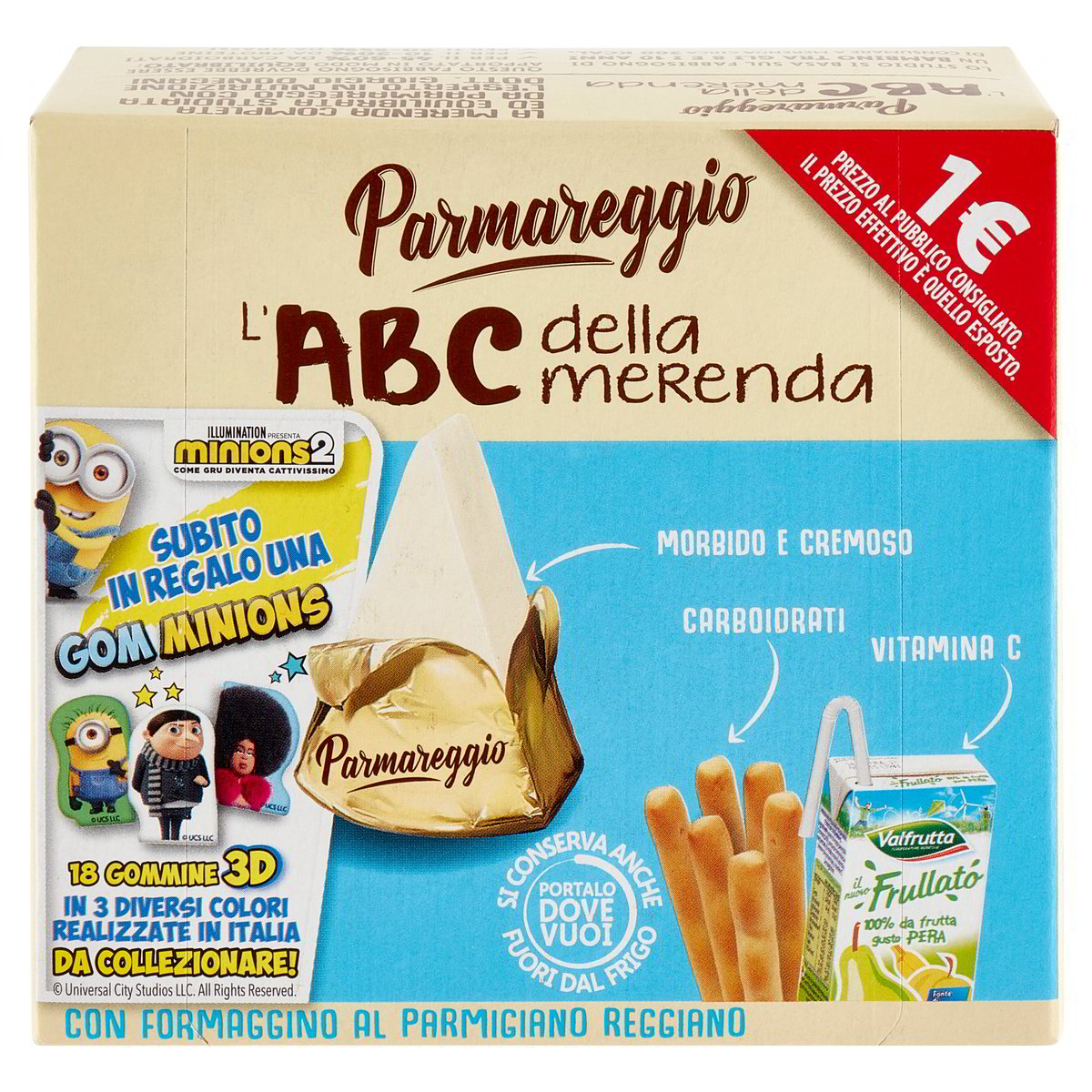 PARMAREGGIO ABC Della Merenda Con Formaggino Parmareggio Formaggino