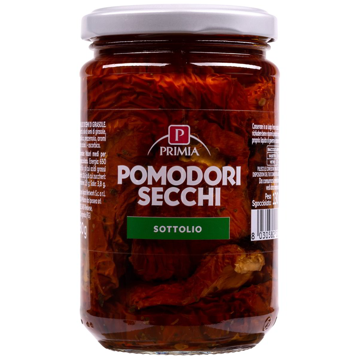 Primia Pomodori Secchi Peso Sgocciolato Gr Pomodori Italiani