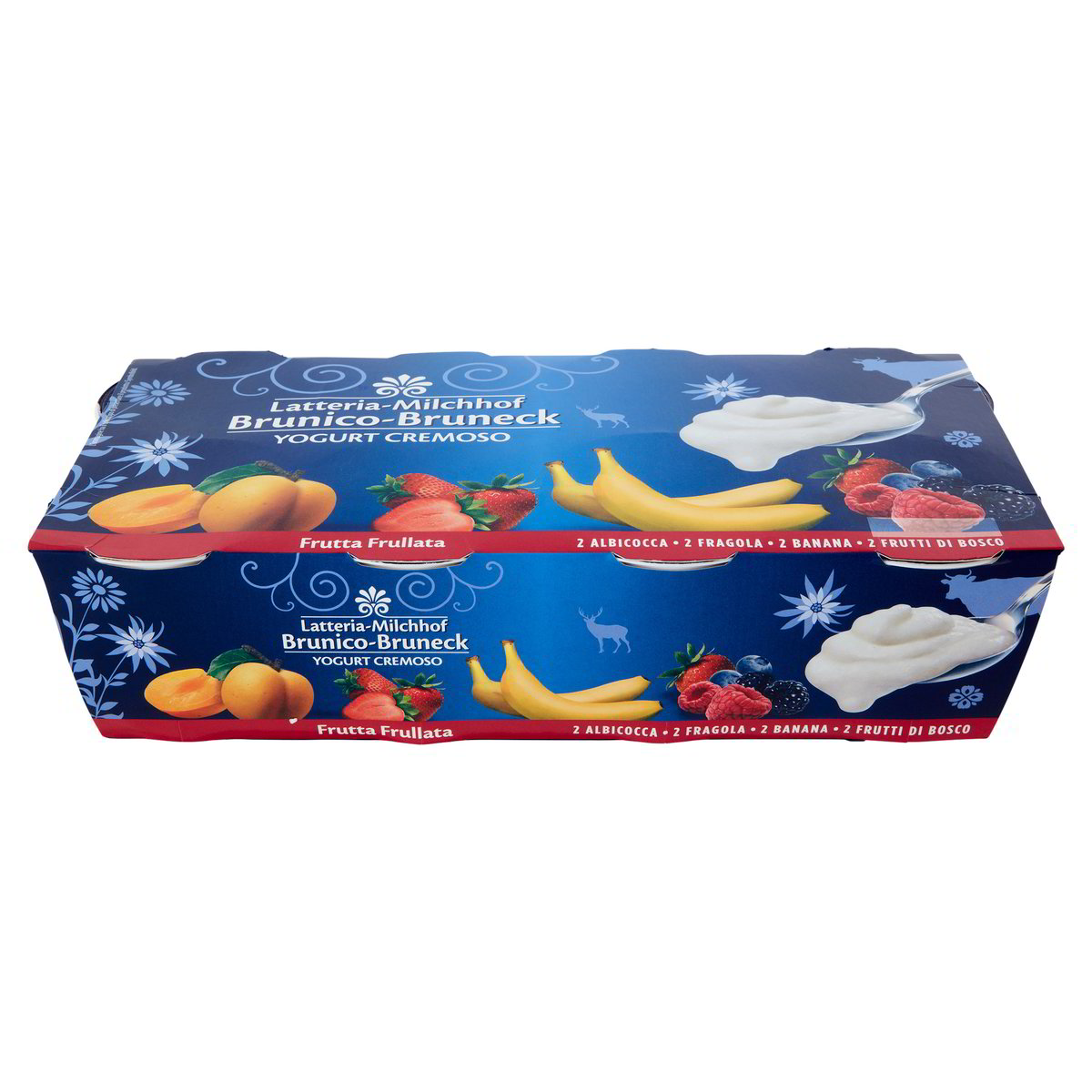 LATTERIA BRUNICO Yogurt Cremoso Alla Frutta 1 KG 8 Vasetti Albicocca