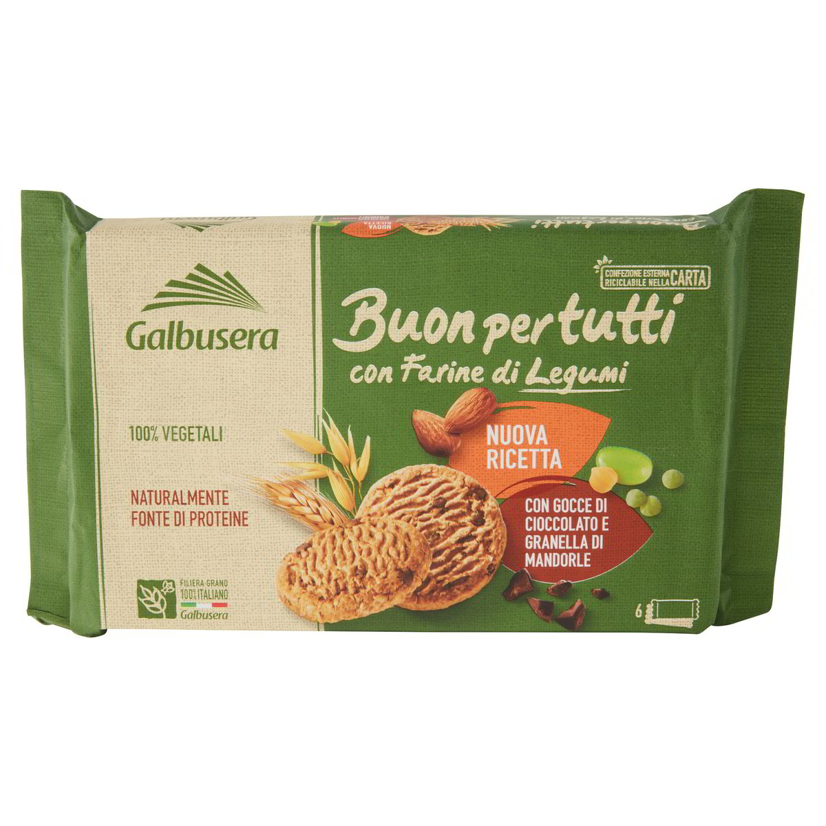 GALBUSERA Buon Per Tutti Frollini Bio 260 GR Con Farine Di Legumi Semi