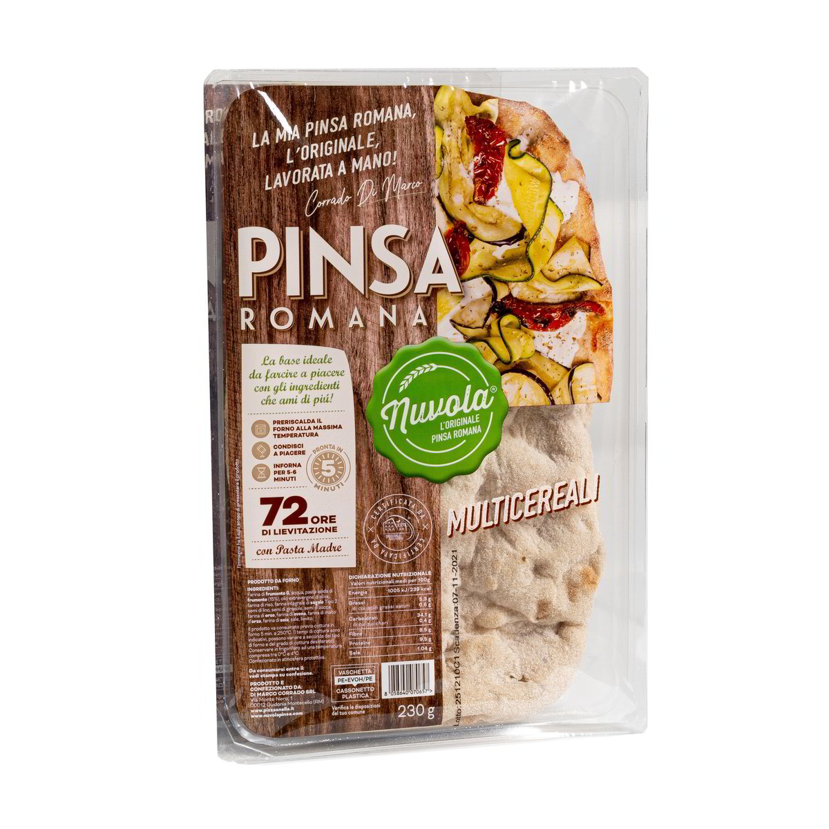 NUVOLA Pinsa Romana Multicereali 230 GR Basko