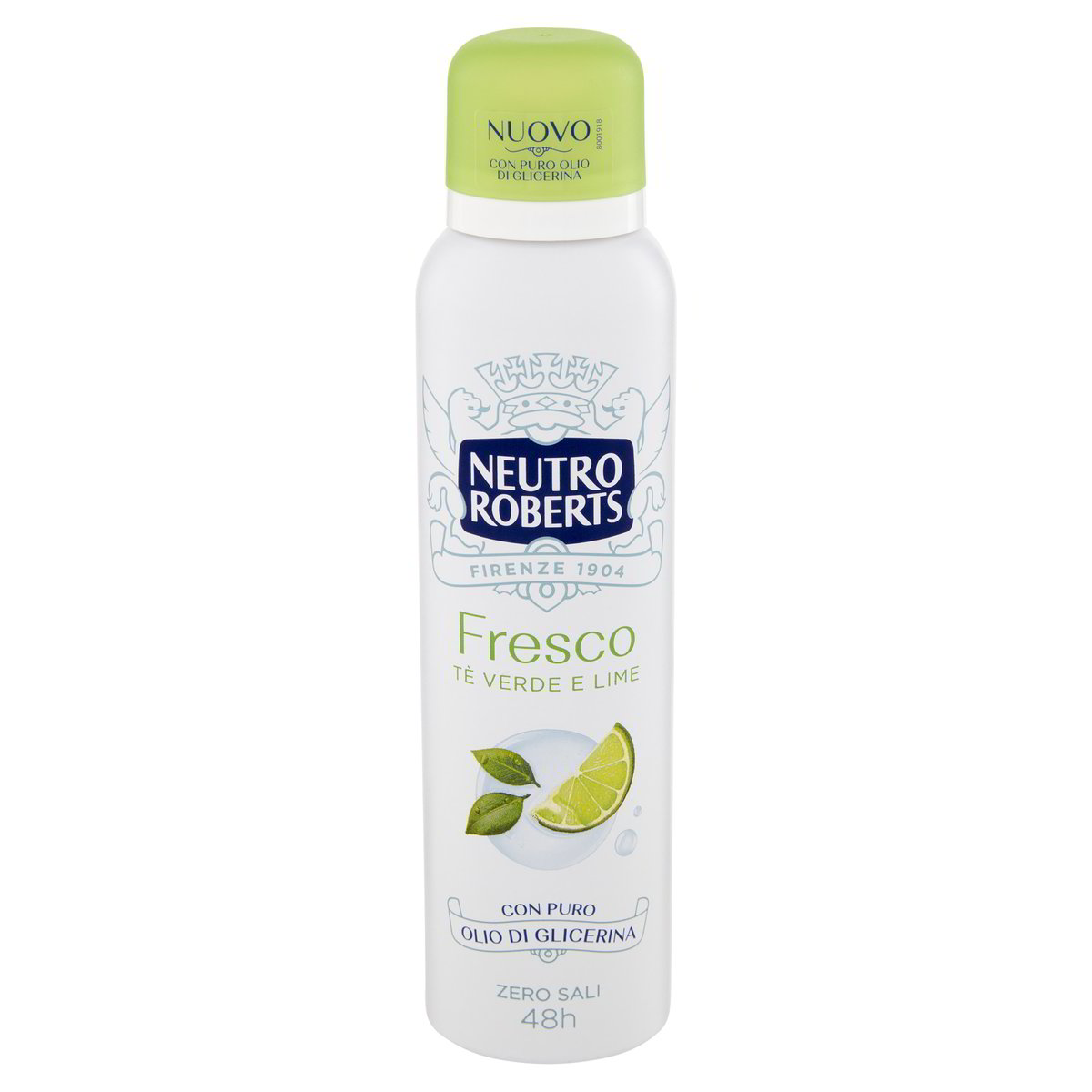 NEUTRO ROBERTS Fresco Deodorante spray Tè verde e Lime 150 ML Con olio