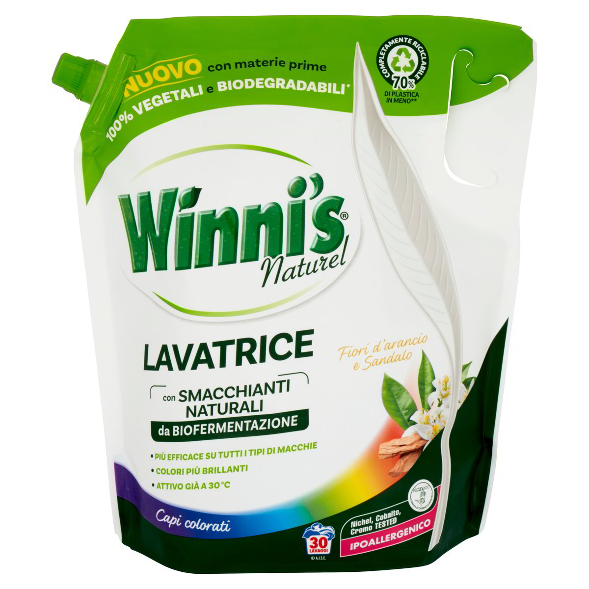 WINNI S Naturel Detersivo Liquido Fiori D Arancio E Sandalo 1 35 LT 30