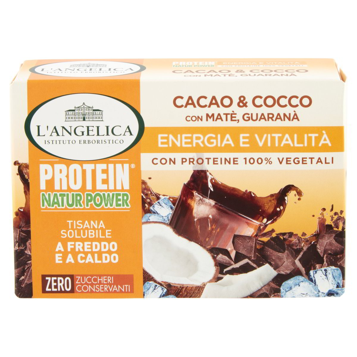 L Angelica Tisana Protein Natur Power Cacao Cocco Gr Con Proteine