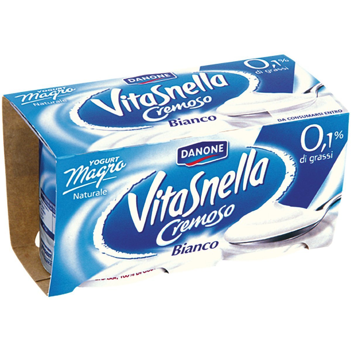 VIPITENO Yogurt Bianco Magro 0% 250 GR 2 vasetti. - Basko