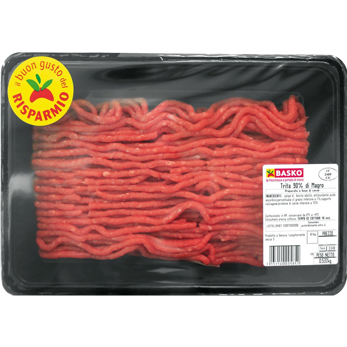 Carne macinata magra 7,90€ al Kg