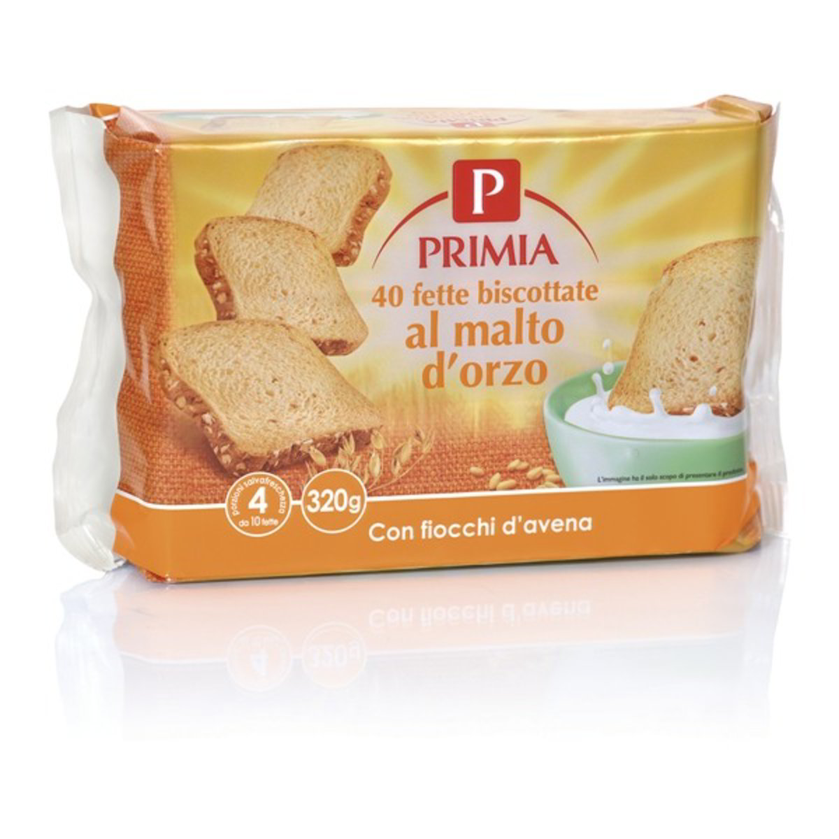 PRIMIA Fette biscottate al malto d'orzo KG 0,3200 - Basko