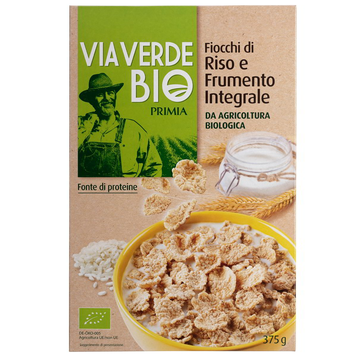 Via Verde Bio Primia Fiocchi Di Riso E Frumento Integrale Gr Da